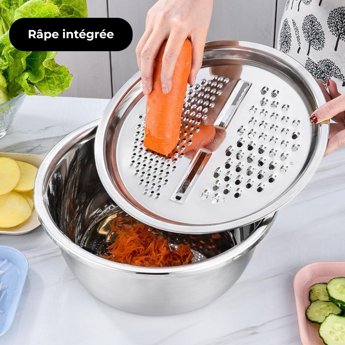 CuisiPro™ - Le set cuisine 3-en-1 en acier inoxydable