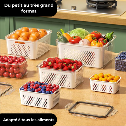 FreshBox™ - Pack de 5 boîtes pour un frigo parfaitement organisé