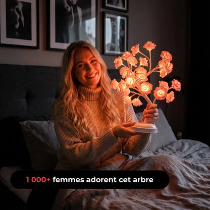 Rosélia™ - L’arbre lumineux aux 32 roses LED